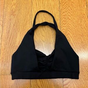 Motion Wear Black Halter Top Dance Sports Bra